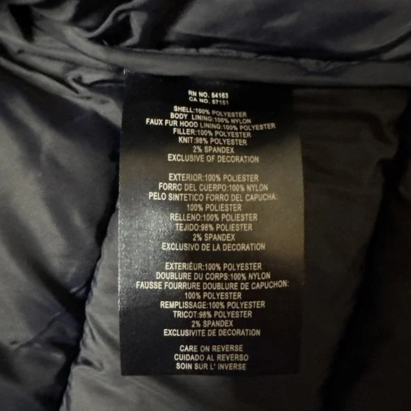 Tommy Hilfiger Men's Medium Puffer Jacket Black Hooded Warm Like Down Coat NWT‎ - Picture 5 of 14